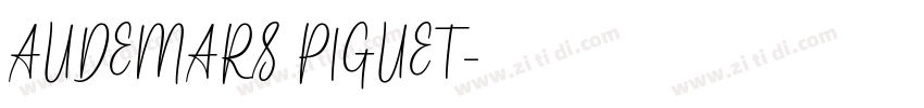 AUDEMARS PIGUET字体转换